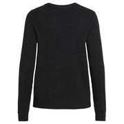 Vila Clothes Black Viscose Sweatshirt