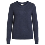 Vila Clothes Blue Viscose Sweatshirt