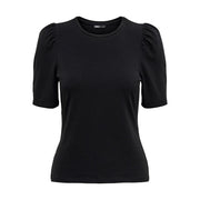 Only Black Cotton T-Shirt