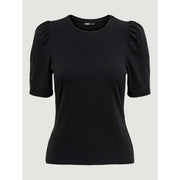 Only Black Cotton T-Shirt
