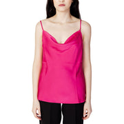 Vila Clothes Pink Polyester Tank Tops