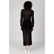 Calvin Klein Jeans Black Marabou Long Dress