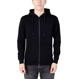 Jack Jones Black Polyester Hoodie