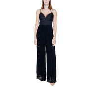 Guess Black Polyester Jumpsuit