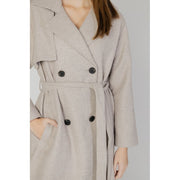 Only Beige Polyester Coat