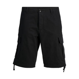 Jack Jones Black Cotton Bermuda Shorts