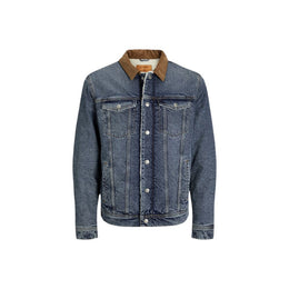 Jack Jones Blue Cotton Denim Jacket