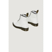 Dr. Martens White Leather Lace-Up Boots