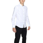 Gianni Lupo White Cotton Dress Shirt