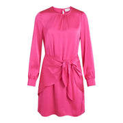 Vila Clothes Pink Polyester Short Dress
