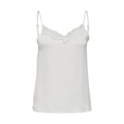 Jacqueline De Yong White Polyester Tank Tops