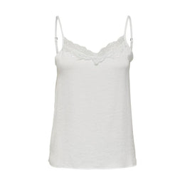 Jacqueline De Yong White Polyester Tank Tops