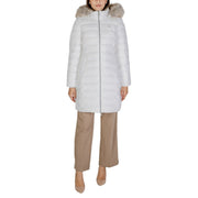 Tommy Hilfiger Jeans White Recycled Polyester Coat
