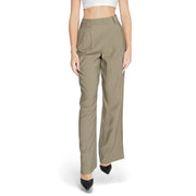 Morgan De Toi Green Cotton Casual Pants