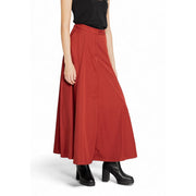 Vero Moda Red Polyester Long Skirt
