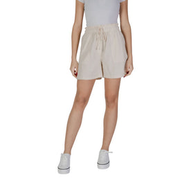 B.Young Beige Cotton Shorts