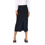 Jacqueline De Yong Gray Polyester Long Skirt