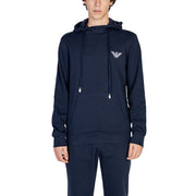 Emporio Armani Underwear Blue Cotton Hoodie