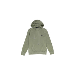 Emporio Armani Underwear Green Cotton Hoodie