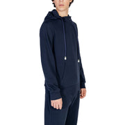 Emporio Armani Underwear Blue Cotton Hoodie