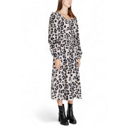 Jacqueline De Yong Gray Viscose Long Dress