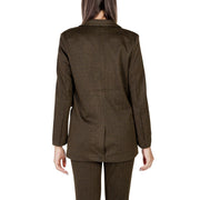 ICHI Green Polyester Blazer