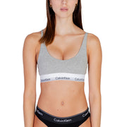 Calvin Klein Underwear Gray Cotton Bra