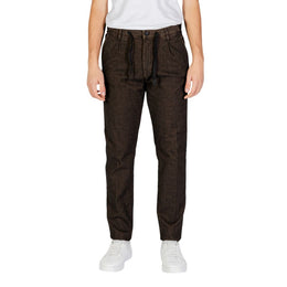 Hamaki-Ho Brown Cotton Casual Pants