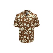 Only & Sons Brown Viscose Shortsleeve Shirt