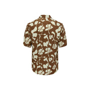 Only & Sons Brown Viscose Shortsleeve Shirt