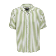 Only & Sons Green Viscose Shortsleeve Shirt