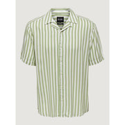 Only & Sons Green Viscose Shortsleeve Shirt