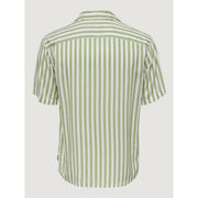 Only & Sons Green Viscose Shortsleeve Shirt