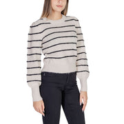 Jacqueline De Yong Gray Polyester Sweatshirt