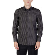 Antony Morato Gray Cotton Pattern Shirt