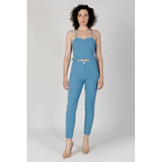 Rinascimento Turquoise Polyester Top