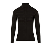 Morgan De Toi Black Viscose Turtleneck