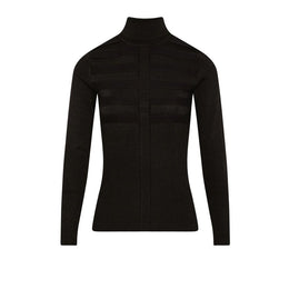 Morgan De Toi Black Viscose Turtleneck