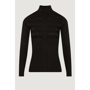 Morgan De Toi Black Viscose Turtleneck