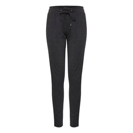 ICHI Gray Polyester Casual Pants