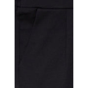 ICHI Black Polyester Mini Skirt