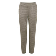 ICHI Beige Polyester Casual Pants