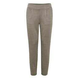 ICHI Beige Polyester Casual Pants