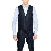 Antony Morato Black Linen Waistcoat