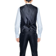 Antony Morato Black Linen Waistcoat