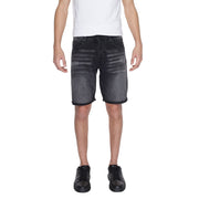 Antony Morato Black Cotton Bermuda Shorts