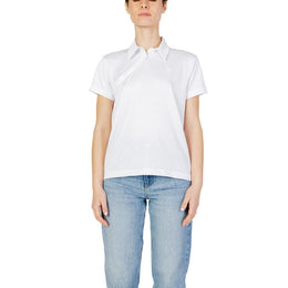 Blauer White Polyester T-Shirt