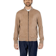Hamaki-Ho Brown Polyester Bomber