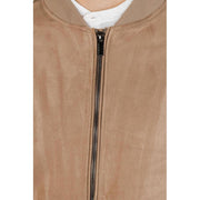 Hamaki-Ho Brown Polyester Bomber
