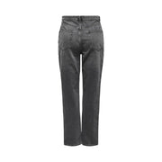 Only Gray Cotton Mom Jeans